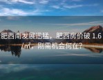 合肥西南发展迅猛，肥西房价破 1.6 万/㎡，刚需机会何在？