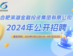 合肥市滨湖金融投资集团有限公司2024年招聘