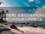 【合肥招聘】安徽交控集团所属交控信息公司2024年公开招聘公告