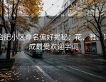 合肥小区命名偏好揭秘：花、雅、阳成最受欢迎字词