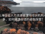 上海企业人力资源管理师培训机构众多，如何挑选合适的避免踩雷？