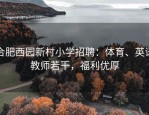 合肥西园新村小学招聘：体育、英语教师若干，福利优厚