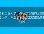 合肥工业大学：教育部管辖的全国重点大学，入选多项重点工程建设高校行列