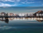 肥西三盘动态：翡翠正荣府、置地栢悦湾、旭辉翡翠江来，你更期待谁？