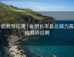 合肥教师招聘 | 合肥长丰县北城力高学校教师招聘