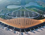 合肥新桥国际机场综合交通中心建设进展顺利，将成国内首个中式园林机场