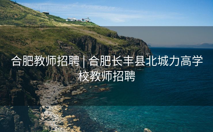 合肥教师招聘 | 合肥长丰县北城力高学校教师招聘