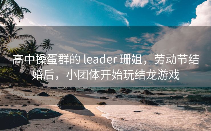 高中操蛋群的 leader 珊姐，劳动节结婚后，小团体开始玩结龙游戏