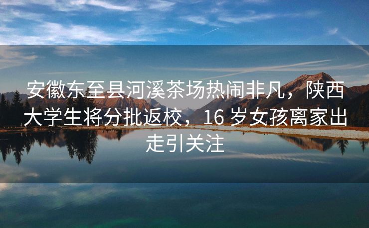 安徽东至县河溪茶场热闹非凡，陕西大学生将分批返校，16 岁女孩离家出走引关注