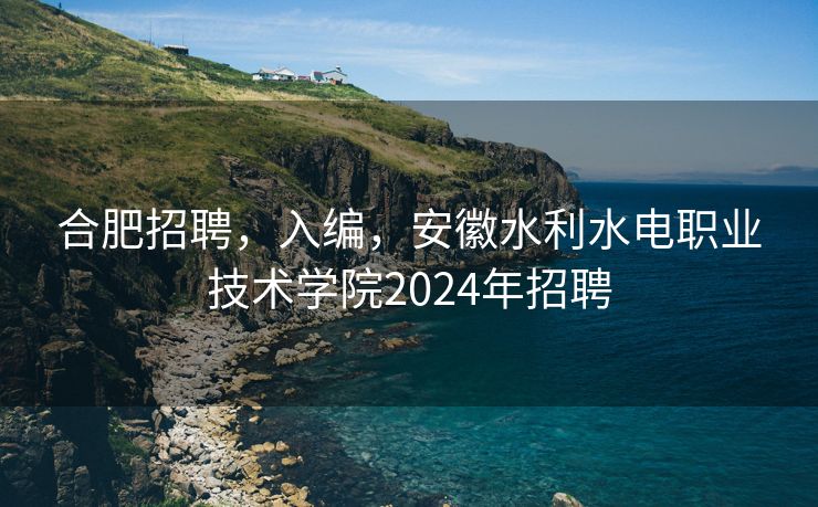合肥招聘，入编，安徽水利水电职业技术学院2024年招聘