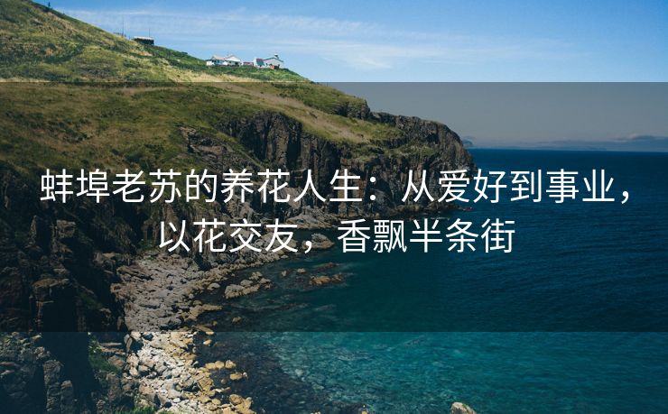 蚌埠老苏的养花人生：从爱好到事业，以花交友，香飘半条街